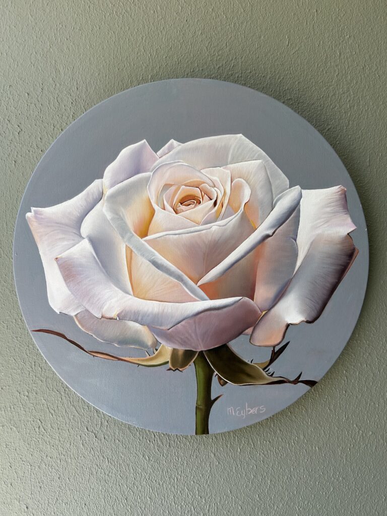 Rose Oil Painting by Melissa Eybers