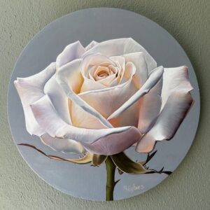 Rose Oil Painting by Melissa Eybers