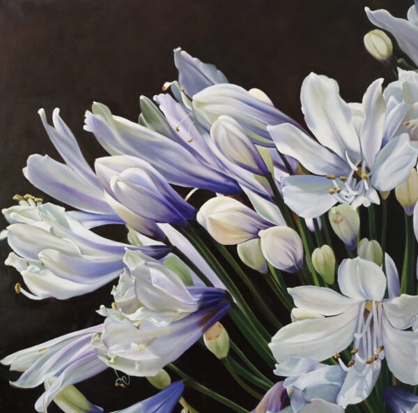 Agapanthus Painting by Melissa Eybers